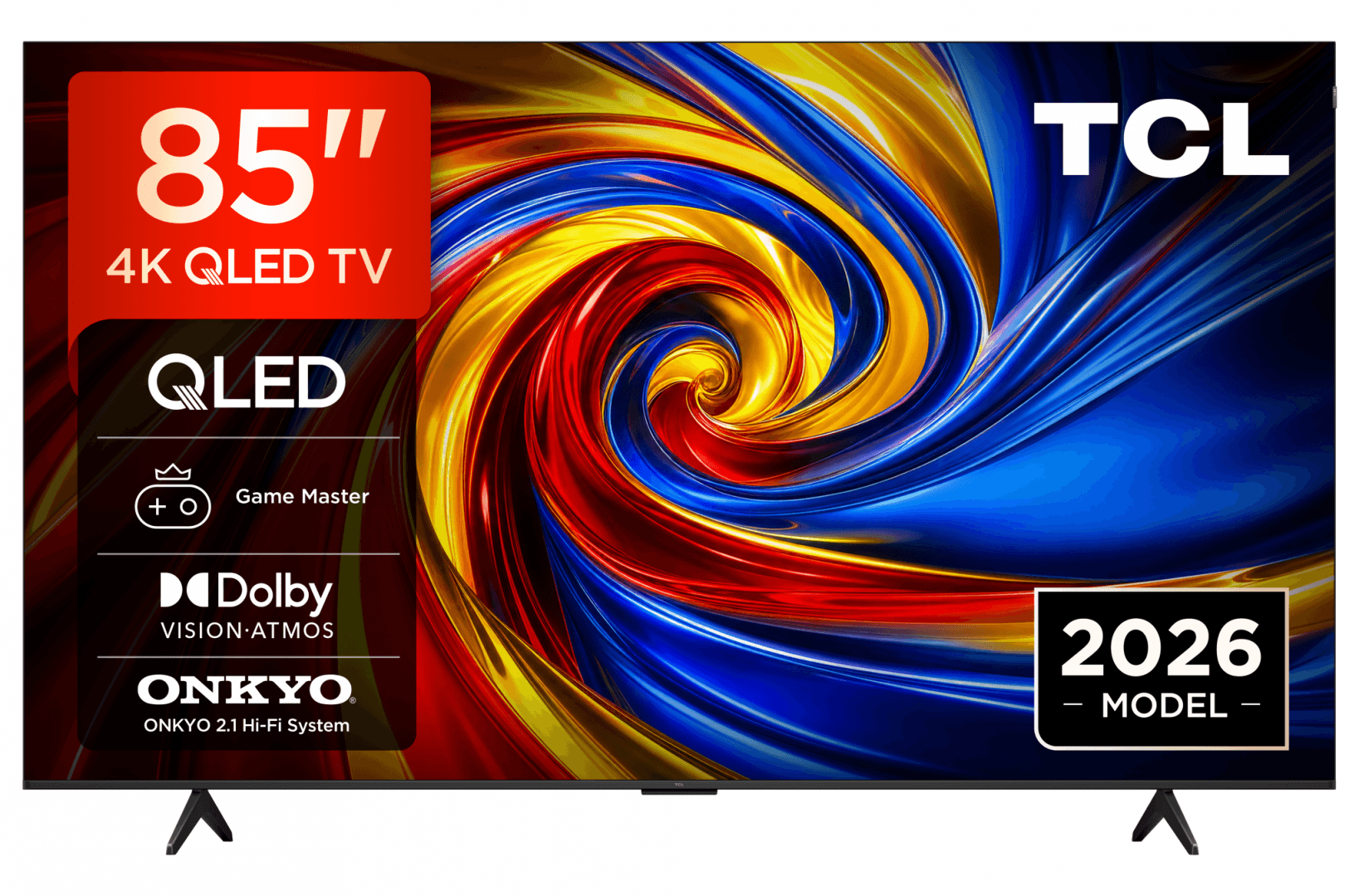 Televizor TCL QLED 85QLED780L, 214 cm, Smart Google TV, 4K, Onkyo (Model 2026)