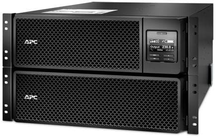 UPS APC Smart-UPS SRT online dubla-conversie 8000VA / 8000W 6 conectoriC13 4 conectori C19 extended runtime rackabil 6U, baterie APCRBC140,optional extindere garantie cu 1/3 ani (WBEXTWAR1YR- SP-06/WBEXTWAR3YR-SP-06),3 ani garantie echipament si 2 ani garantie baterie