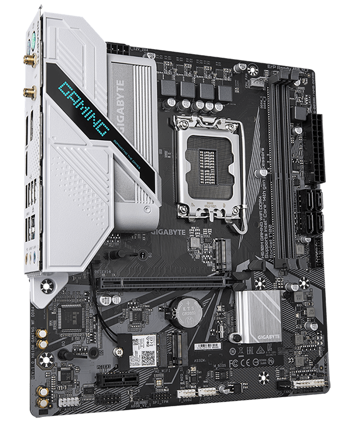 Placa de baza Gigabyte H610M GAMING WF, Socket 1700, DDR4, Micro-ATX