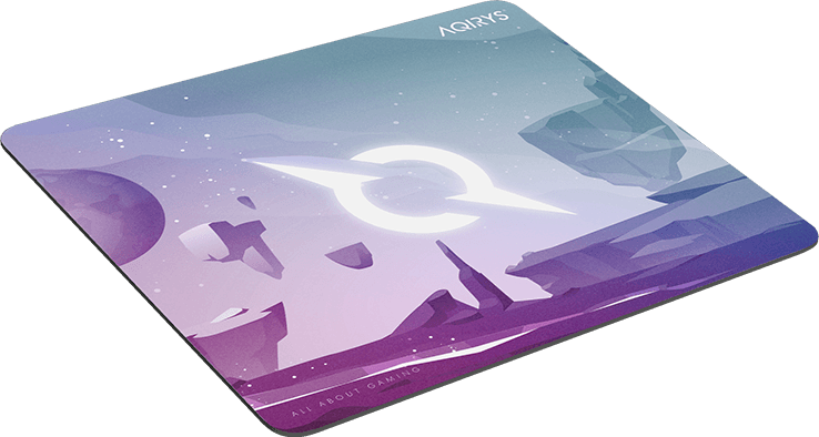 Mousepad AQIRYS Gravity Medium, fabricat din material din microfibra, dimensiuni 450 x 400 x 4 mm, negru