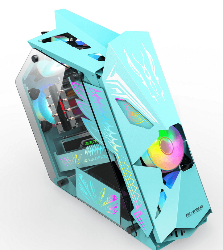 Carcasa PRO GAMING HERCULE, RGB, Mid Tower, Blue