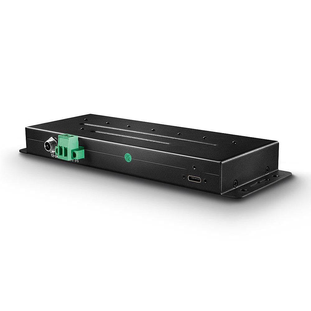 Hub USB LINDY 7 Port USB 3.2 Gen 2 Metal Hub, USB-A, 7 porturi, Negru — miniatură