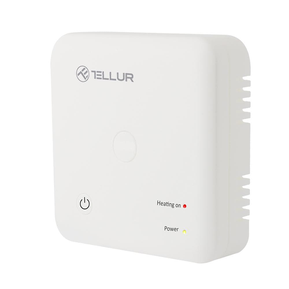 Termostat WiFi Tellur Smart, incalzire centrala, alb — miniatură