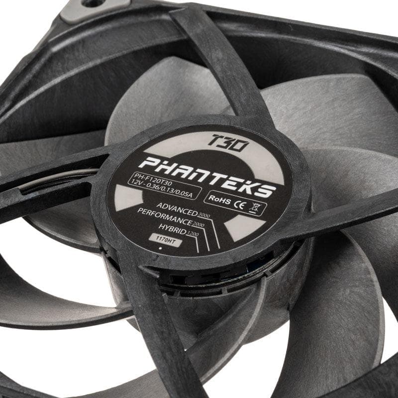Ventilator Carcasa PHANTEKS T30 PWM, 12 cm, 2000 RPM — miniatură