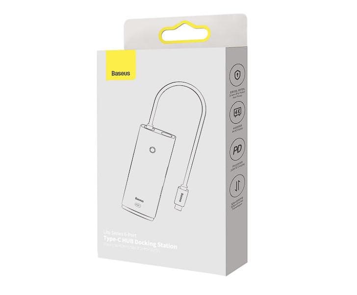 Docking station BASEUS Lite, USB tip-C, N/A, Alb — miniatură