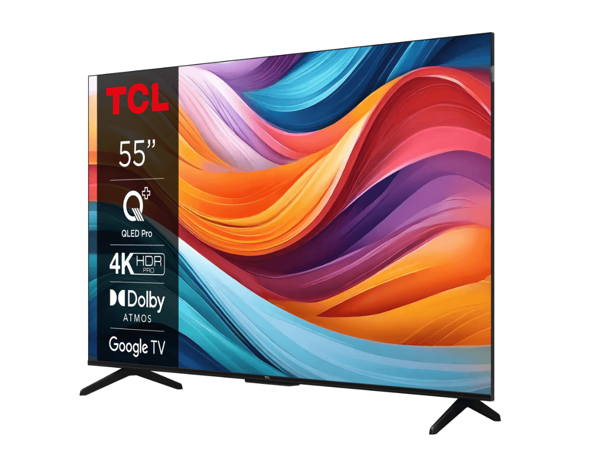 Televizor TCL QLED 55T7B, 139 cm, Smart Google TV, 4K Ultra HD, Clasa F — miniatură