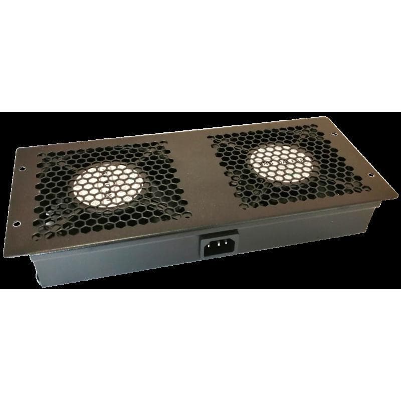 Modul ventilatie plafon 2 fan + cablu, interconectabil, pentru rack de podea - DATEUP