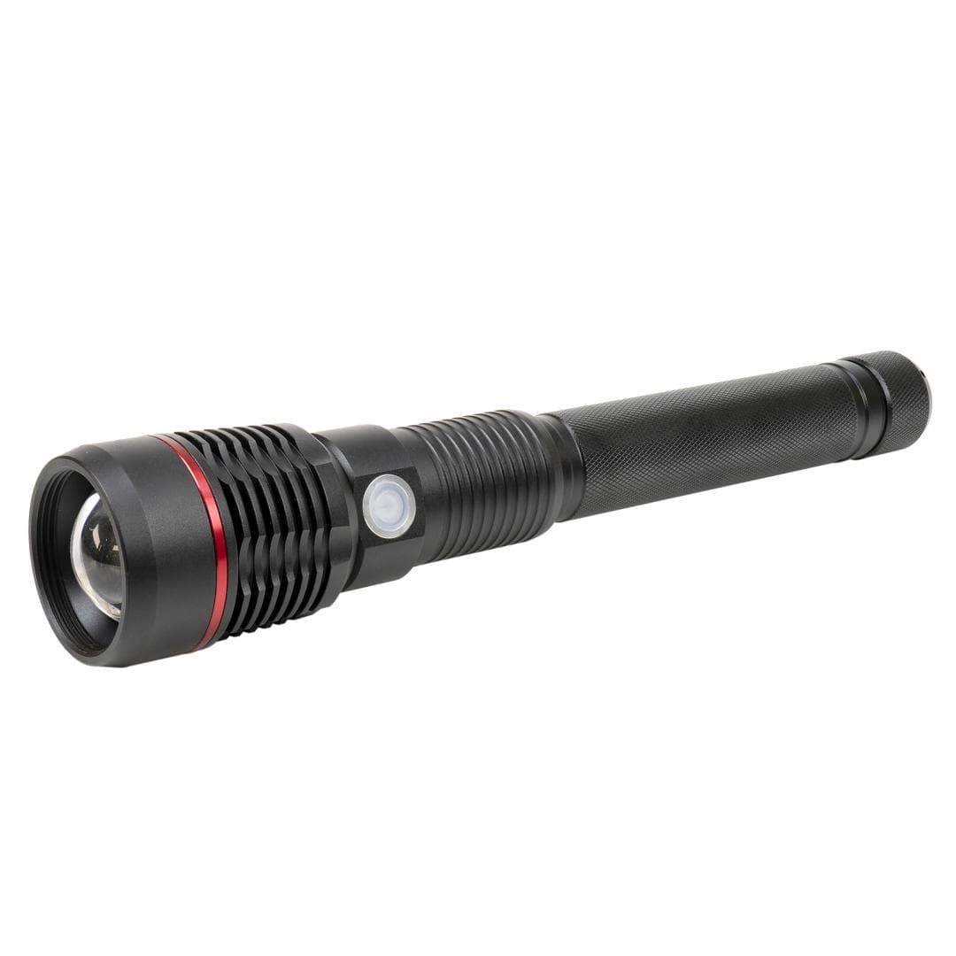 Lanterna PNI Adventure F450 din aluminiu cu focus si functie BOOST, led 20 W, 1500 lm pana la 450 m, IPX5, power bank cu iesire USB, incarcare prin micro USB, acumulator 4400 mAh inclus, functioneaza 10 ore continuu. — miniatură