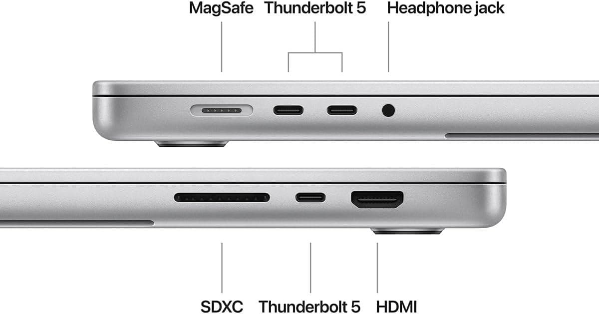 MacBook Pro 16.2"/Apple M4 Pro (CPU 14-core, GPU 20-core, Neural Engine 16-core)/48GB/1TB - Silver - INT KB (Cto from MX2U3RO/A) — miniatură