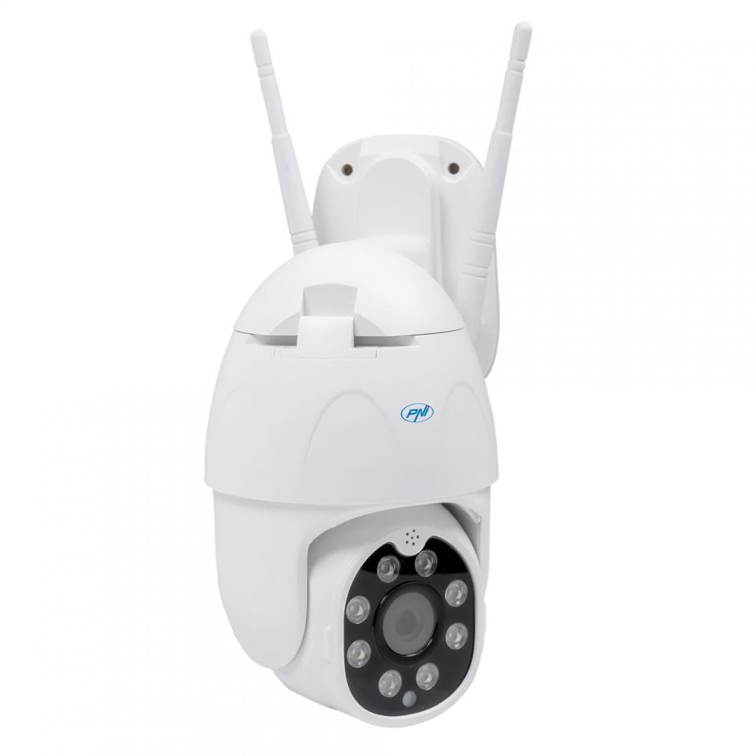 Camera supraveghere video wireless PNI IP230T 1080P cu PTZ, stand-alone, H264+ suporta microSD 128GB, Night Vision, aplicatia Tuya, P2P, Android, iOS, pentru interior si exterior, rotire dupa miscare, alarma la miscare, 2MP, Rezolutie: 1080P, lentila: f:3.6mm, Compresie: H.264 +, 1080P (1920 x — miniatură