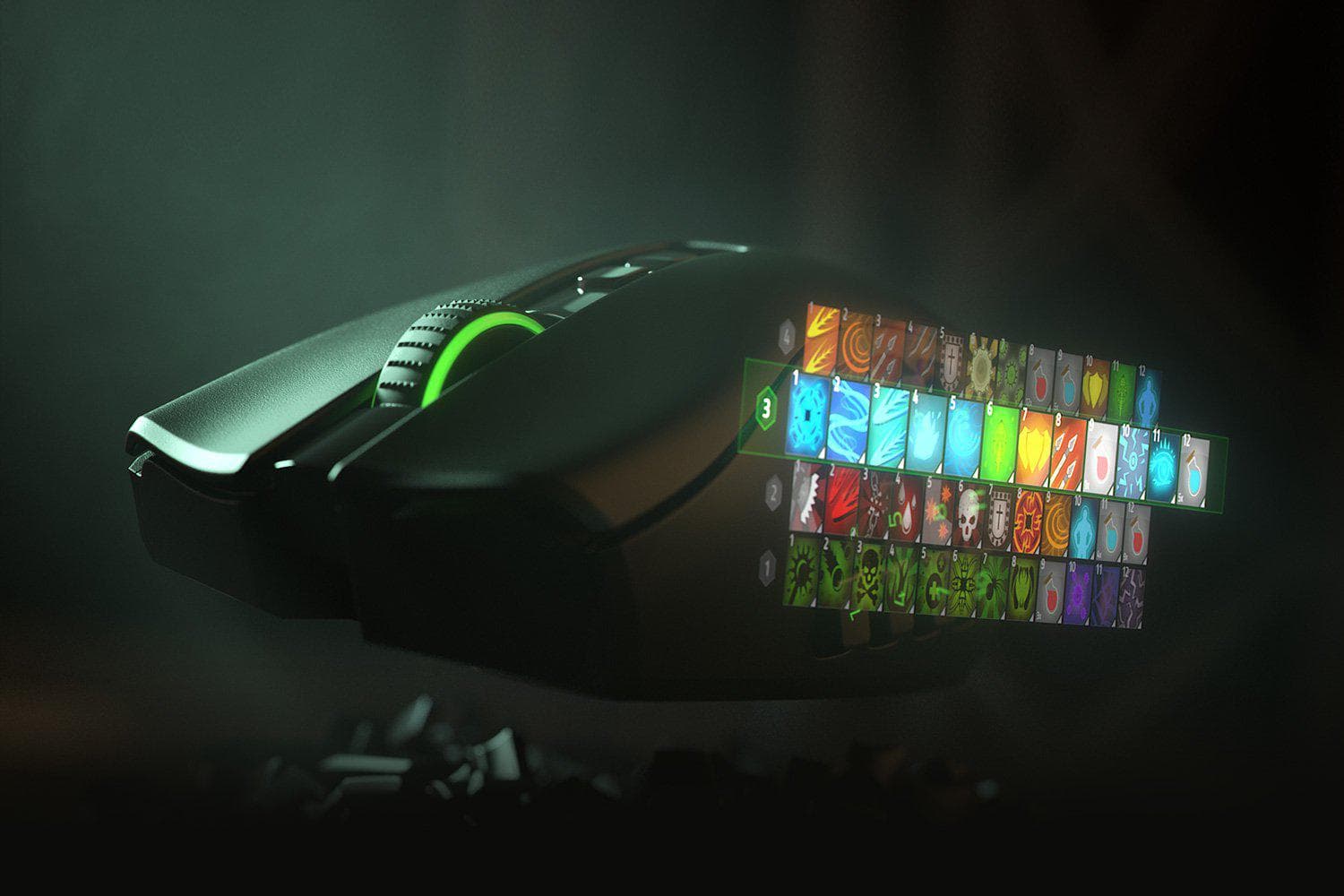 Mouse Gaming Wireless Razer Naga Pro, 20000 dpi, negru — miniatură