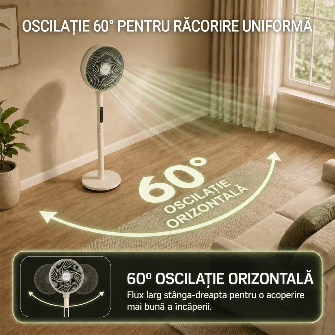 VENTILATOR CU PICIOR FRAM FSF-MAT35BG-GR — miniatură