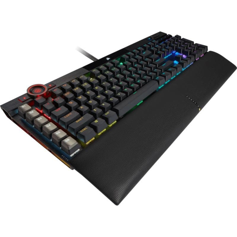 Tastatura Mecanica Gaming CORSAIR K100 RGB, RGB, USB, Negru — miniatură