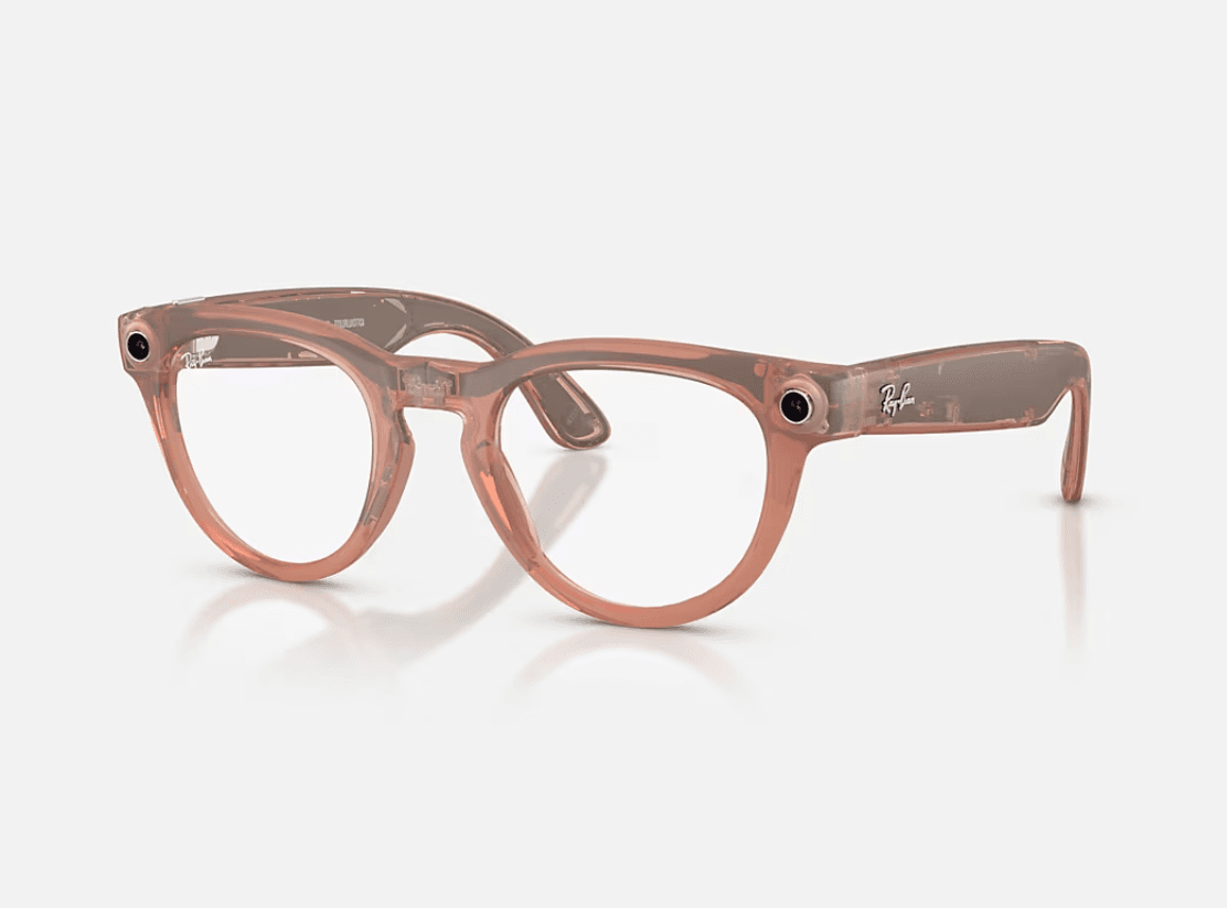 Ray-Ban Meta Headliner Gen 2 AI Glasses Matte Peach/Grey Transitions RW4013 68901Z 50