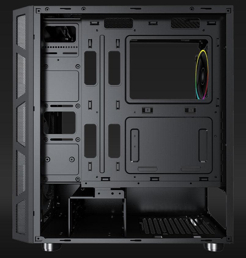 Carcasa AQIRYS ANTARES, RGB, Mid Tower, Black — miniatură