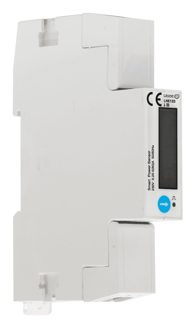 LIVOLTEK LHE12D 1P2W, DIN Rail direct connection meter, 5(80)A