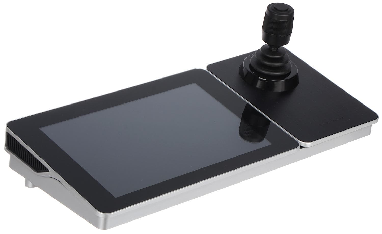 Tastatura IP de control pentru camere PTZ Hikvision DS-1600KI(B), display touchscreen de 10,1 inch, rezolutie: 1280 × 800, system de operare Android, interfata retea: 10M/100M/1000M adaptive ethernet port, WIFI, interfata audio: 1in/1out, gestioneaza pana la 8000 echipamnete de retea, interfata