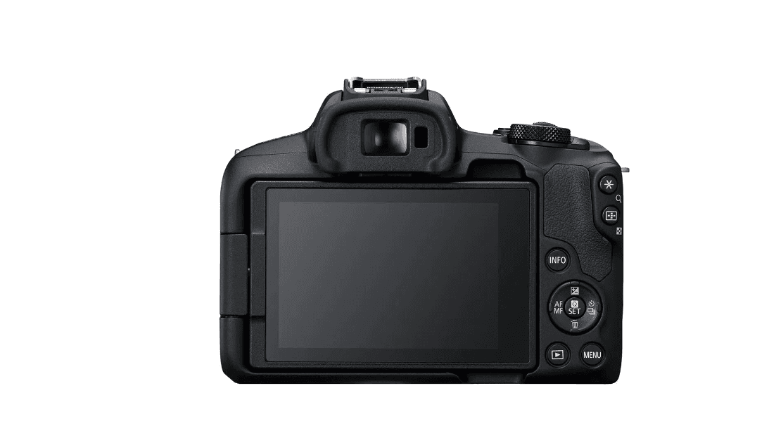 Aparat foto Canon Eos R50 BLACK KIT + Obiectiv RF-S18-45mm F4.5-6.3 IS STM, mirrorless, 24.2 Megapixeli, Procesor Digic X, Montura RF, Senzor APS-C 22.3 x 14.9mm, Aspect 3:2, Focalizare: Dual Pixel CMOS AF II, 100 % pe orizontală şi 100 % pe verticală (selectare automată), 90 % pe orizontală şi 100 — miniatură