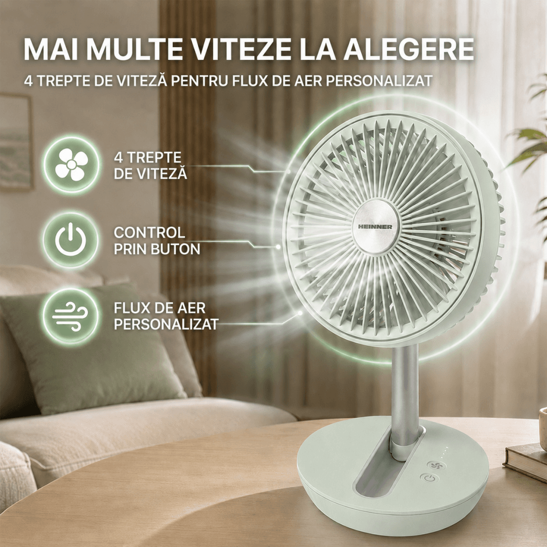 VENTILATOR PLIABIL HEINNER HMF-LC4000GR — miniatură