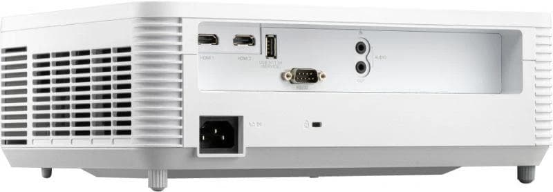 Videoproiector ViewSonic PX704HD, FHD 1920* 1080, 4.000 lumeni, 22.000:1, lampa 15.000 ore Ecomode, zoom 1.1x, dimensiune imagine 300", distanta proiectare 1m-10 m, 25- 34 dB, 2* HDMI, audio in/ out, USB Type A (Power): 1 (5V/1.5A), RS232, boxa 3W, 2.7 kg, telecoamnda, QSG, culoare alb — miniatură