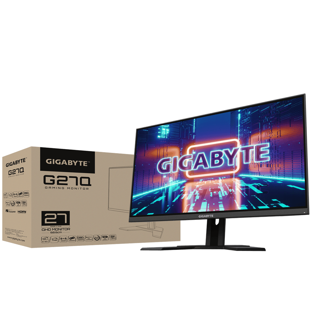 Monitor Gaming GIGABYTE G27Q, 27", 2560 x 1440 pixeli, Black — miniatură