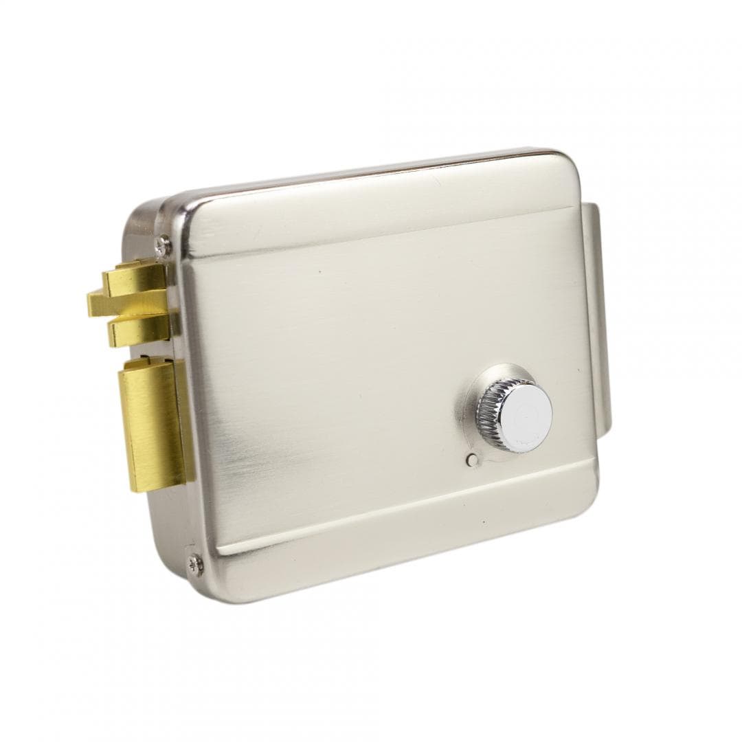 PNI Yala electromagnetica H1073A din otel, cu butuc Fail Secure NO, Se potriveste solutiilor de interfon cu intercom sau sistemelor de control acces, Alimentare: 12V, 1A, carcasa din otel inoxidabi, Dust proof, Watwr resistant 100l/min, Dimensiuni: 129x105x39mm, greutate: 1117g, 3 chei. — miniatură