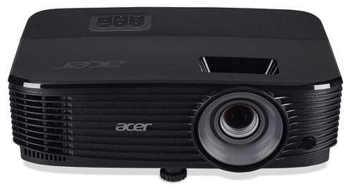 Proiector ACER X1123HP, DLP, 3D Ready, SVGA 800x600, up to WUXGA 1920x 1200, 4000 lumeni, 20000:1, 4:3 nativ, 16:9 compatibil, dimensiune maxima imagine 300", distanta maxima de proiectie 12 m, boxa 3W, lampa 5000 ore/ 15000 ore, D-sub, composite/ RCA, HDMI, PC audio, USB mini B, RS232, cablu VGA — miniatură
