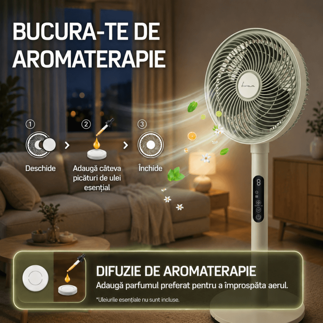 VENTILATOR CU PICIOR FRAM FSF-MAT35BG-GR — miniatură