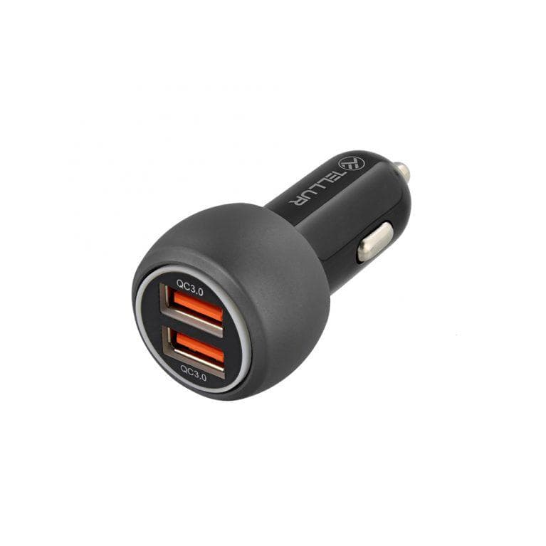 Incarcator Auto Tellur FCC8, 36 W, 2 porturi, Negru — miniatură