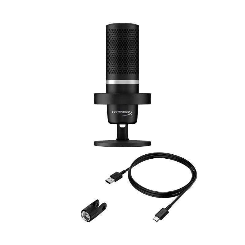 Microfon HP HyperX DuoCast, tip Cardioid, USB, LED backlight