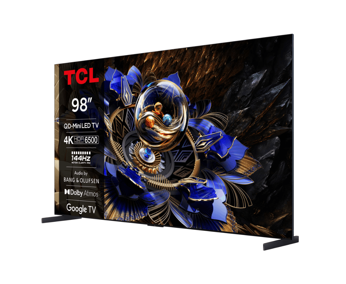 Televizor TCL QD-MiniLed 98X11K, 248 cm, Smart Google TV, 4K, 100Hz, Sunet Bang & Olufsen, Clasa G — miniatură
