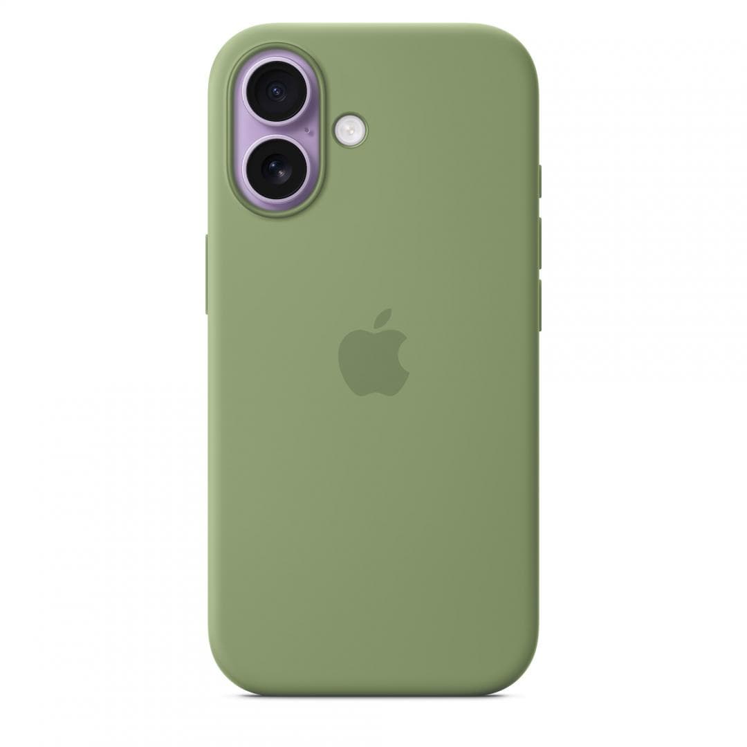 iPhone 17 Silicone Case with MagSafe - Light Moss — miniatură