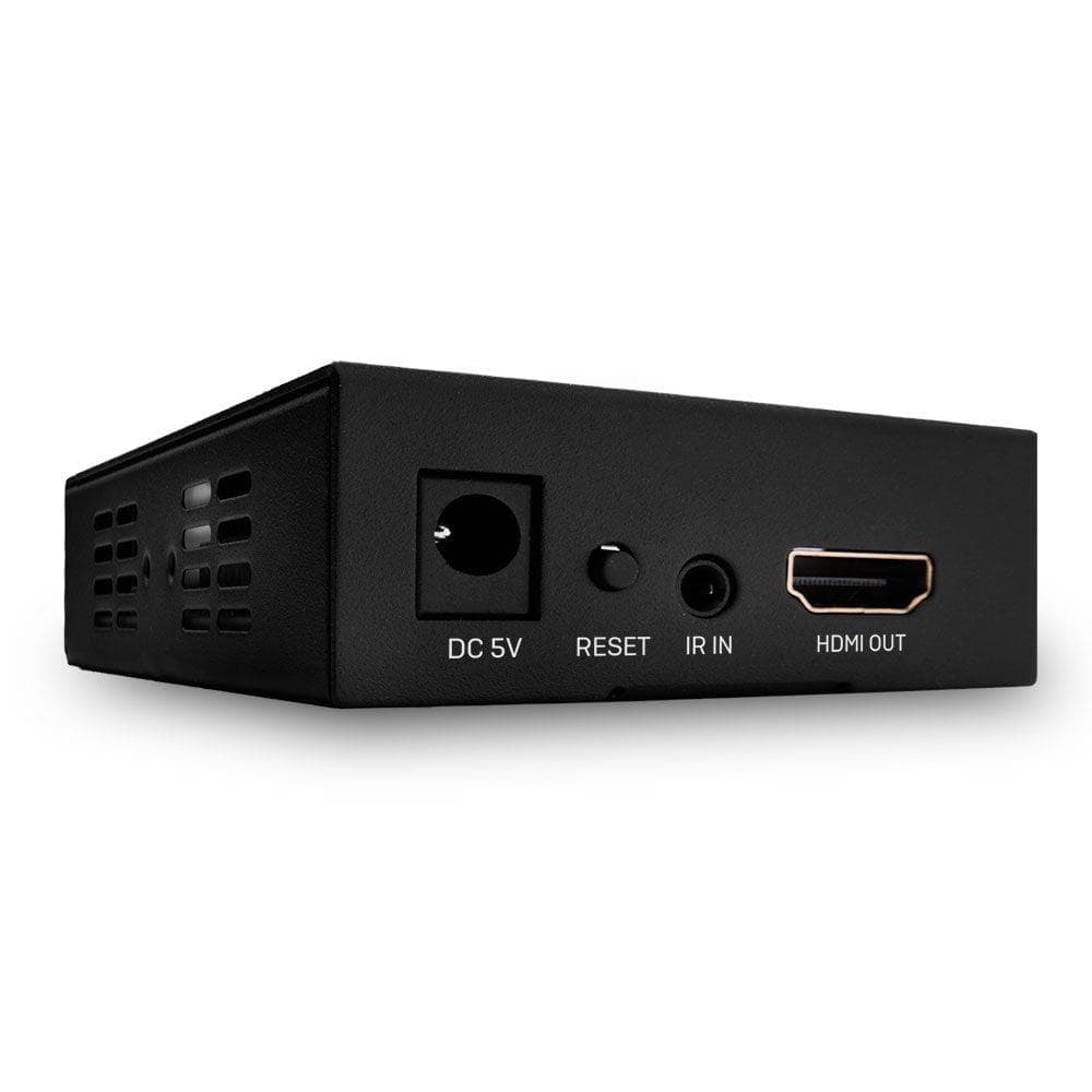 Lindy HDMI & IR over 100Base-T IP Receiver Description Add additional HDMI over IP receivers to create larger networked distribution setups Simple, scalable solution for developing 1-to-many or many-to-many installations Supports resolutions up to 1920x1080@60Hz 4:4: 4 8bit Supports IR extension