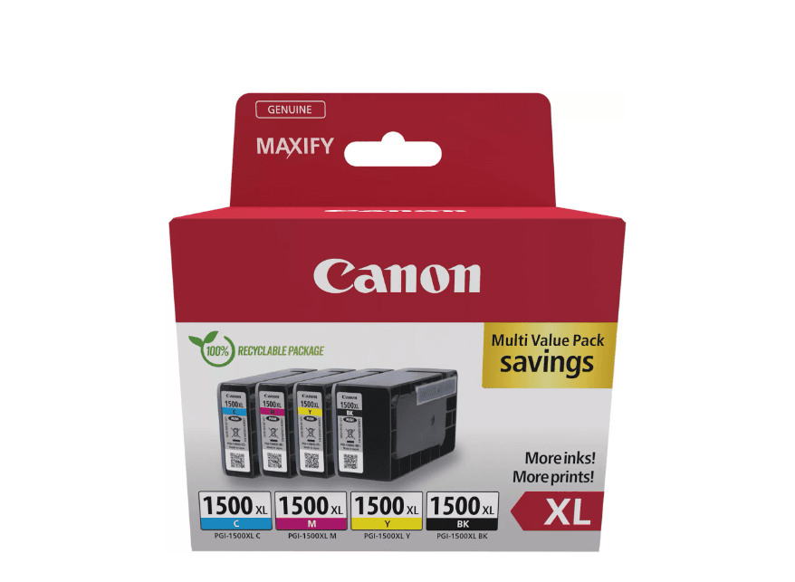 Cartus CANON PGI-1500XL multipack, Black, Cyan, Magenta, Yellow