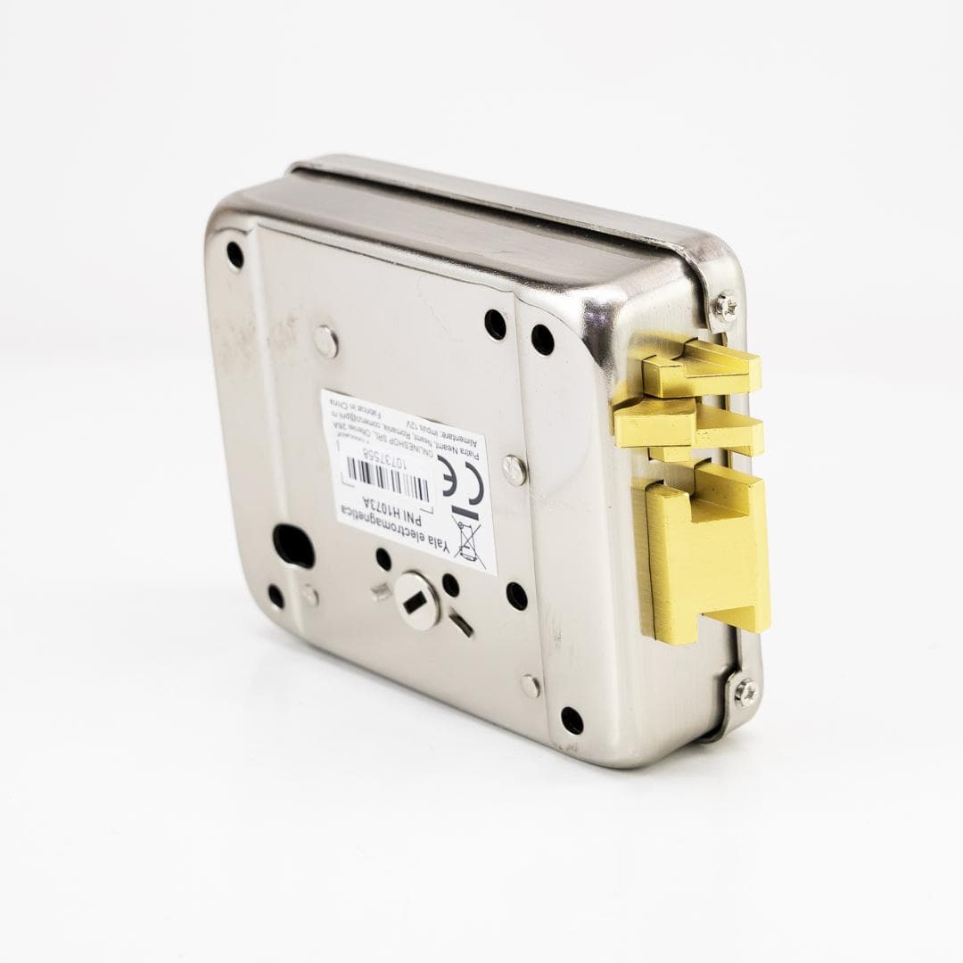 PNI Yala electromagnetica H1073A din otel, cu butuc Fail Secure NO, Se potriveste solutiilor de interfon cu intercom sau sistemelor de control acces, Alimentare: 12V, 1A, carcasa din otel inoxidabi, Dust proof, Watwr resistant 100l/min, Dimensiuni: 129x105x39mm, greutate: 1117g, 3 chei. — miniatură