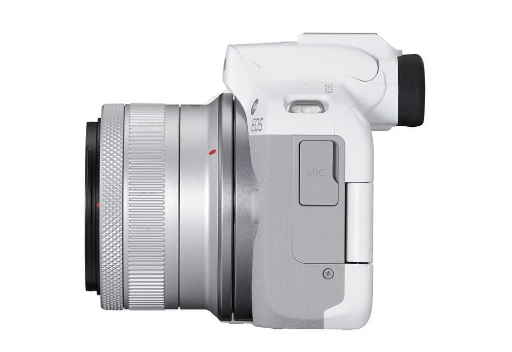 Aparat foto Canon Eos R50 WHITE KIT + Obiectiv RF-S18-45mm F4.5-6.3 IS STM, mirrorless, 24.2 Megapixeli, Procesor Digic X, Montura RF, Senzor APS-C 22.3 x 14.9mm, Aspect 3:2, Focalizare: Dual Pixel CMOS AF II, 100 % pe orizontală şi 100 % pe verticală (selectare automată), 90 % pe orizontală şi 100 — miniatură