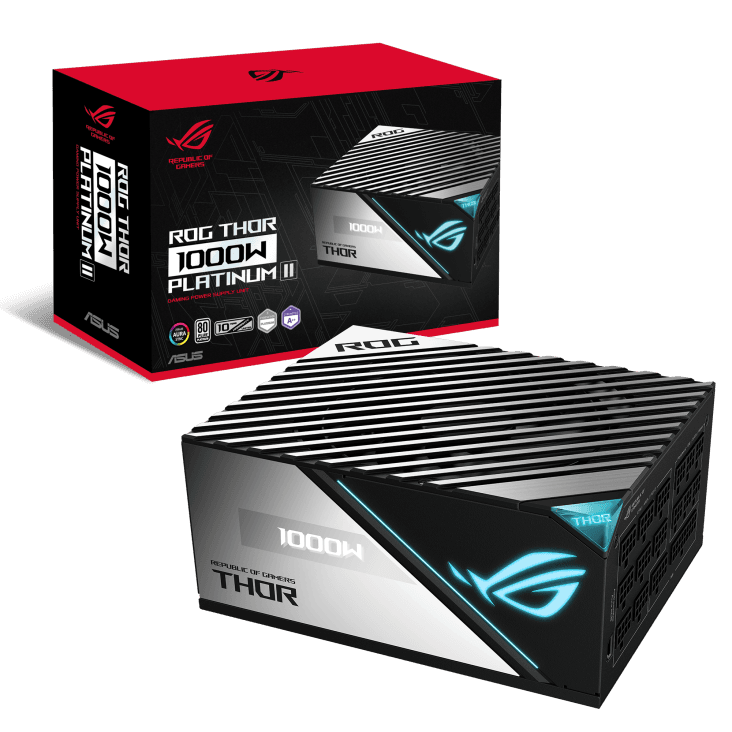Sursa ASUS ROG THOR 1000P2, 80+ Platinum, RGB, 1000W — miniatură