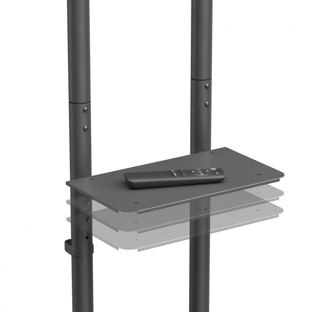 Stand TV Akai ST3670, compatibil pentru ecrane cu dimensiuni cuprinse intre 37" și 70”, VESA 600x400, inclinare +12° ~ -12°, interval inaltime 108mm (4.3"), negru — miniatură