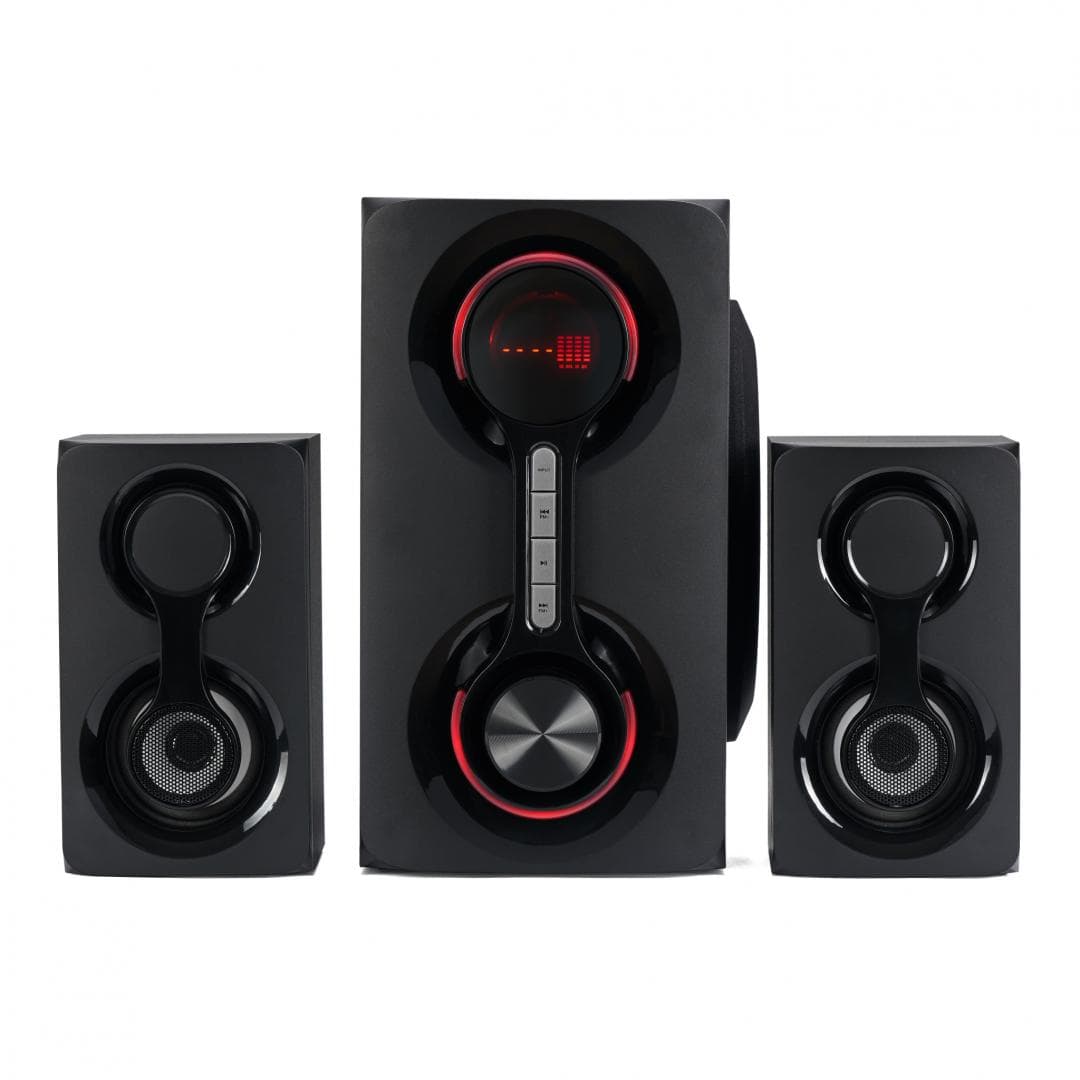 Boxe Serioux 2.1 SoundRise 2160W, putere totala 60W RMS, tip 2.1, sateliti 2 x 15W, subwoofer 30W, Conectivitate: Bluetooth, USB, AUX, SD, Radio FM, negre, SRXS-2160W — miniatură