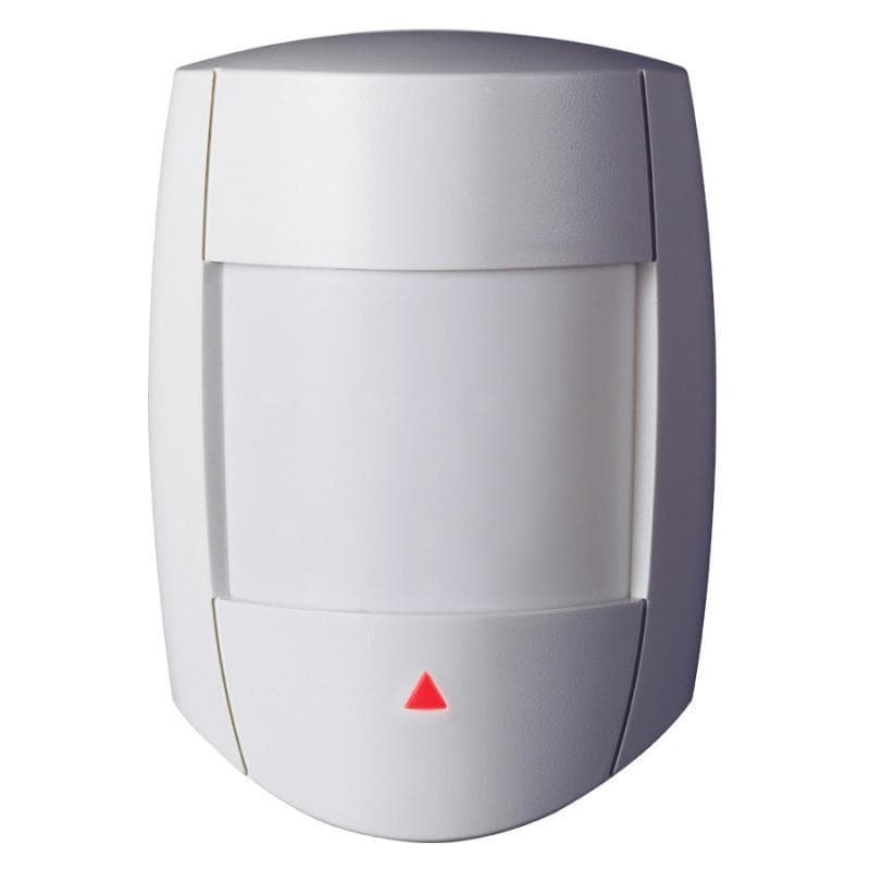 Detector de mişcare Dual, DG55+, Tip senzor: dual PIR; Tip detector: digital; Geometrie senzor: dreptunghiular; Distanta de detectie: 12 m; Unghi de detectie: 110°; Viteza de detectie: 0.2 - 3.5 m/s; Digital Shield: software de analiza a semnalului cu sensibilitate reglabila pe 2 trepte; Tensiune de