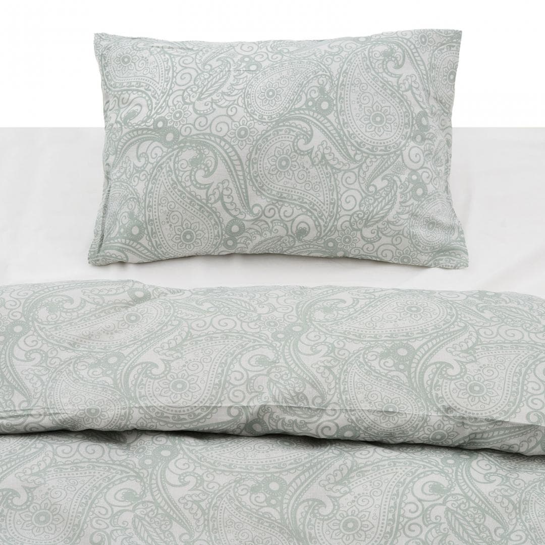 Set de pat single bumbac, 92 gsm,Paisley — miniatură