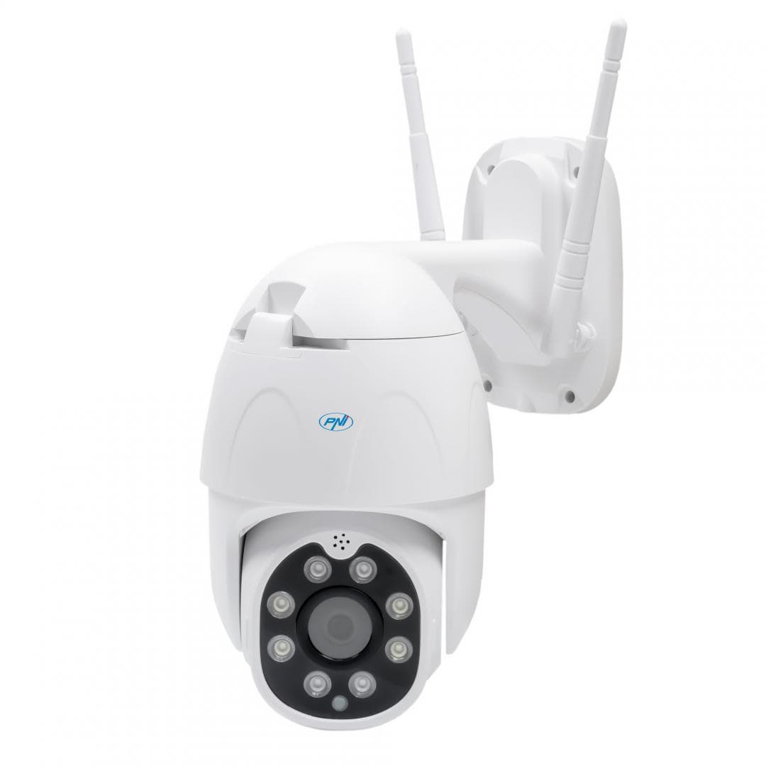 Camera supraveghere video wireless PNI IP230T 1080P cu PTZ, stand-alone, H264+ suporta microSD 128GB, Night Vision, aplicatia Tuya, P2P, Android, iOS, pentru interior si exterior, rotire dupa miscare, alarma la miscare, 2MP, Rezolutie: 1080P, lentila: f:3.6mm, Compresie: H.264 +, 1080P (1920 x — miniatură