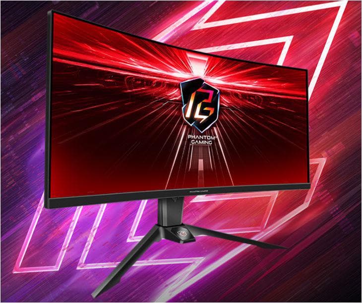Monitor Commercial ASROCK PG34WQ15R2B, 34", 3440 x 1440 pixeli, Black