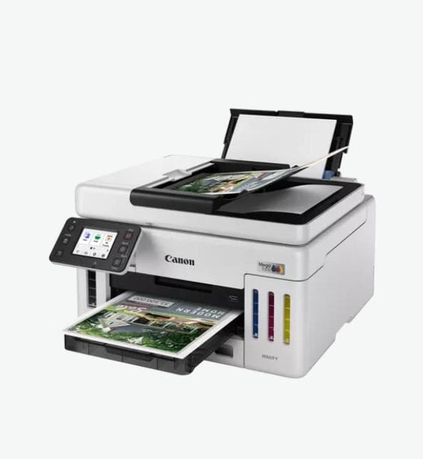 Multifunctional inkjet Canon Maxify GX6140, CISS, format A4, Color, Duplex, USB + LAN + Wi-Fi — miniatură