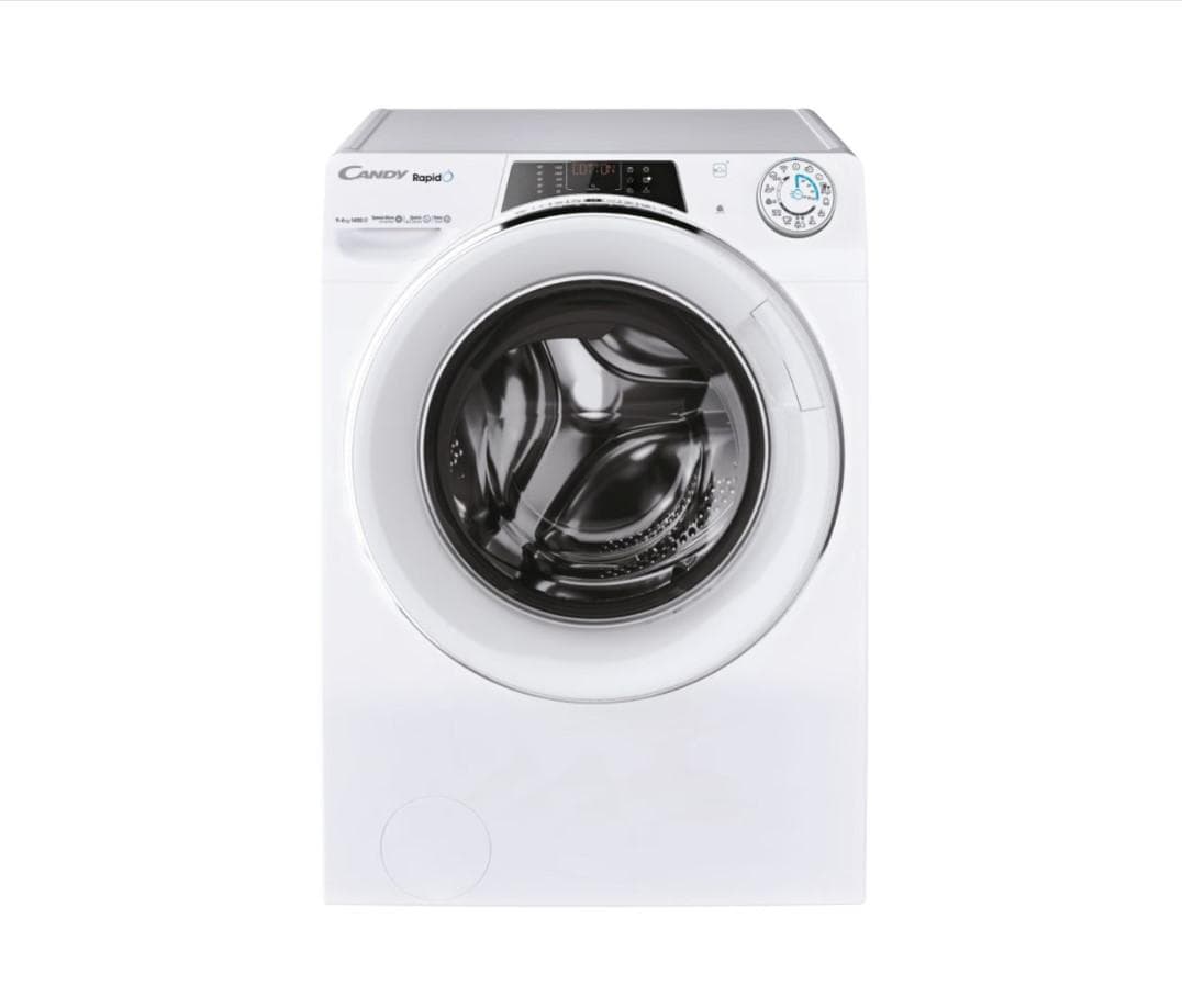 Masina de spalat rufe cu uscator RapidÓ independenta, 9 Kg, 1400 RPM, Clasa de ciclu combinat D, Control si continut avansat (Wi-Fi + BLE), Alb, L x A x I (cm) 60x58x85