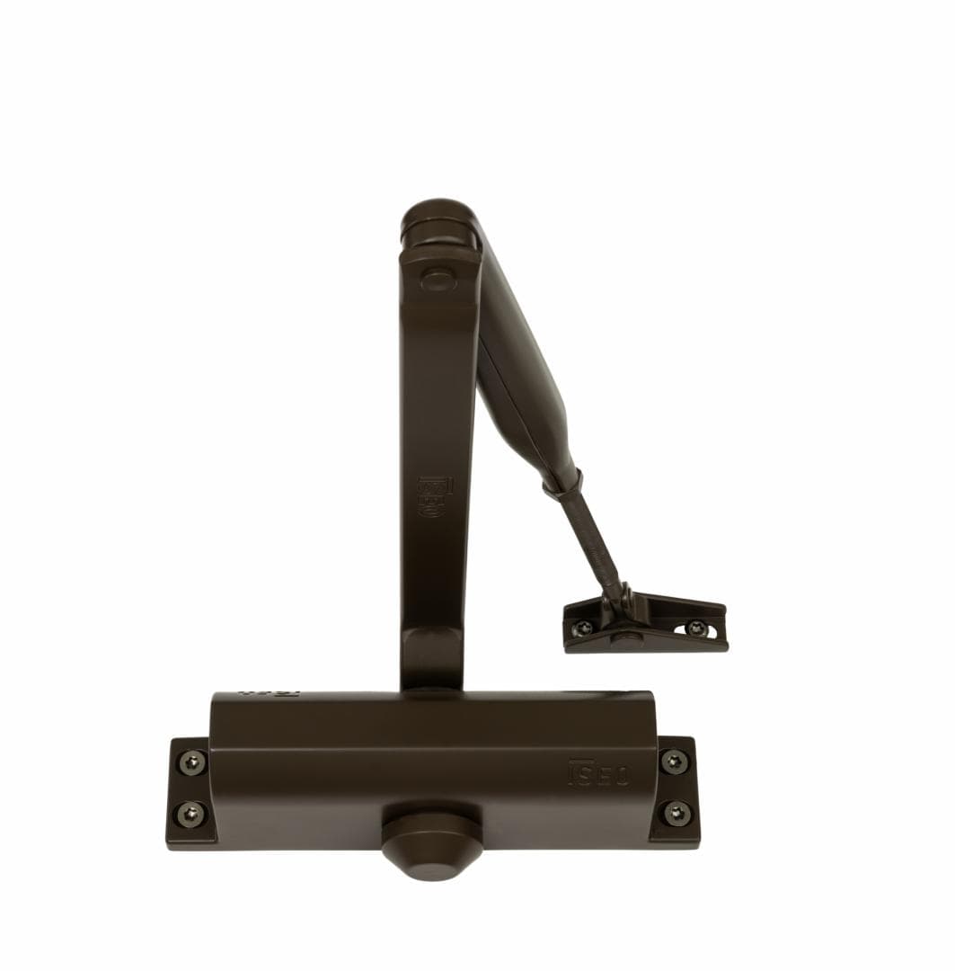 AMORTIZOR HIDRAULIC DE USA ISEO MARO 37L100007; Forță de inchidere: EN 2/3/4 selectabila pentru usi cu latimea de până la 1.100 mm (forta fixa EN 3 în configurație cu brațe paralele pentru uși cu lățimea de până la 950 mm); Dimensiune selectabila prin modificarea pozitiei corpului fata de balamale