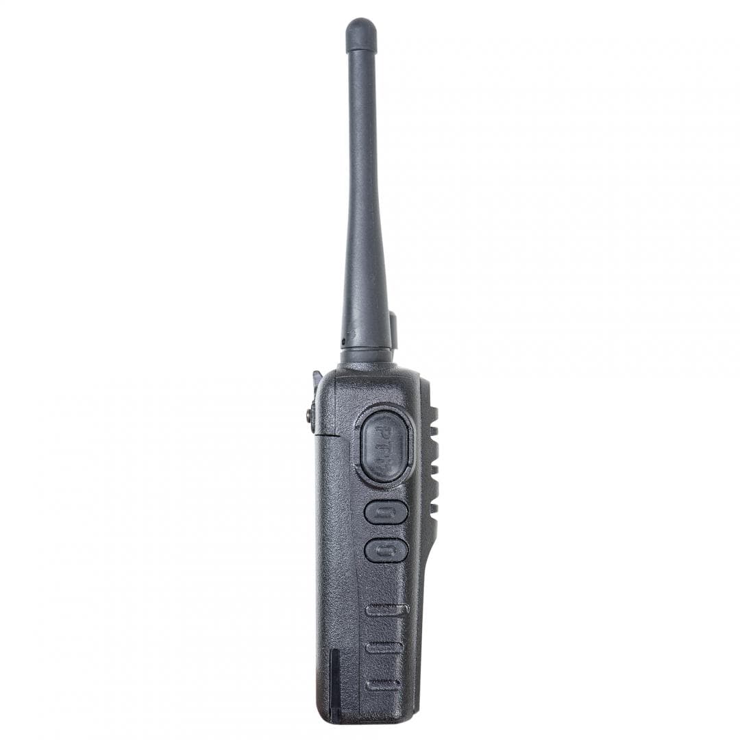 Statie radio portabila profesionala PNI PMR R15 0.5W, ASQ, TOT, monitor, programabila, acumulator 1200mAh, Distanta de lucru: Urban: 2km, Camp deschis: 5km, munte: 10km, Frecventa:446Mhz, Putere de emisie: 0,5 W PMR, Acumulator Li-Ion 7,4V (1200 mAh), Greutate: 189gr, Dimensiuni: 55 X 33 X 95 mm — miniatură