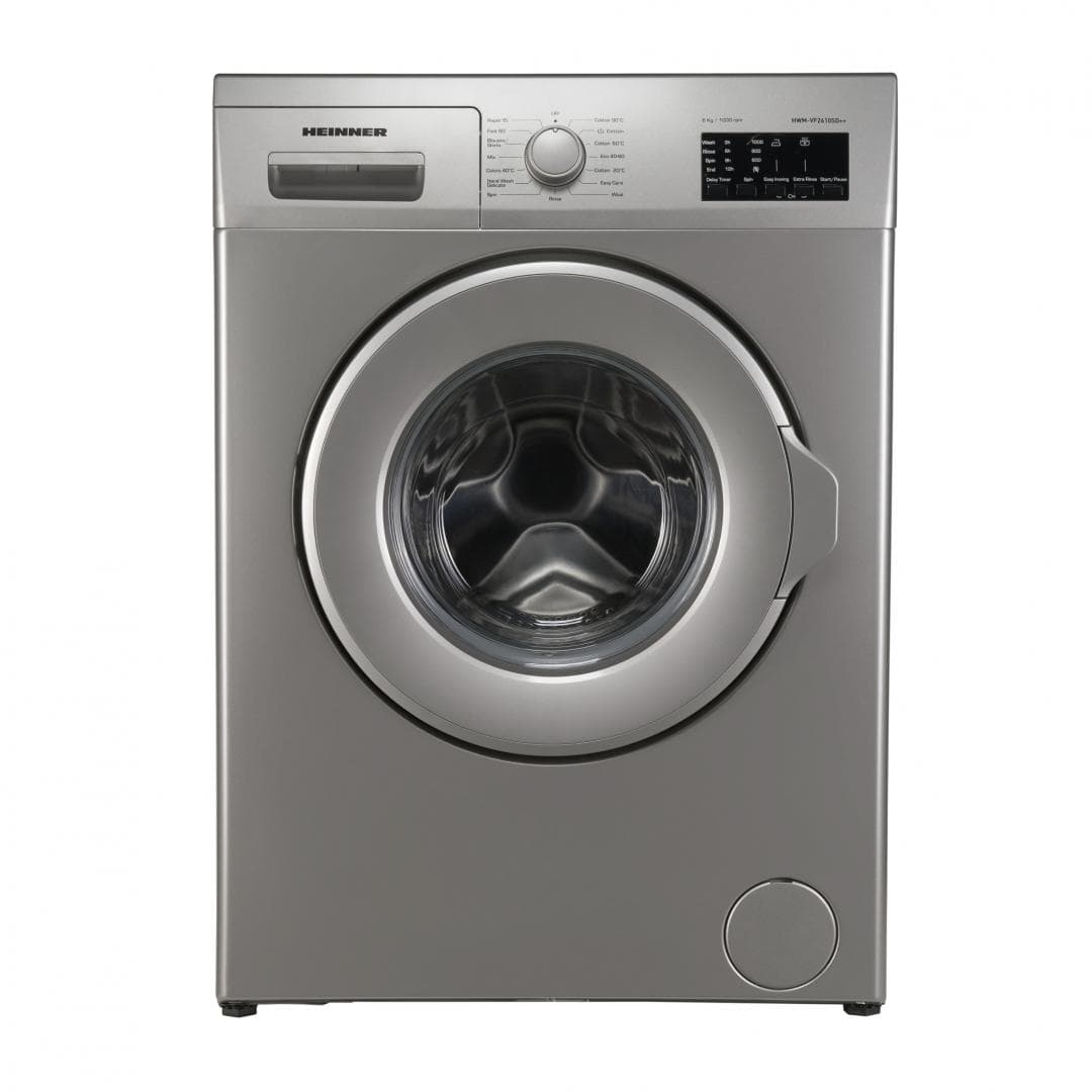 Masina de spalat rufe HEINNER HWM-VF2610SD++, 6 kg, 1000 rpm, Clasa: D, Argintiu