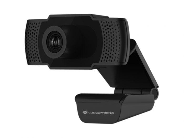 Camera Web Conceptronic AMDIS, 2MP, rezolutie video Full HD, USB 2.0, Negru — miniatură