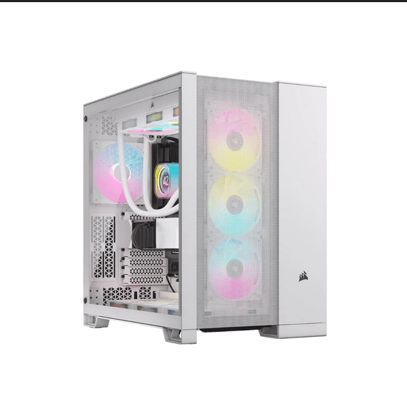 Carcasa CORSAIR 6500D AIRFLOW, RGB, Mid Tower, White